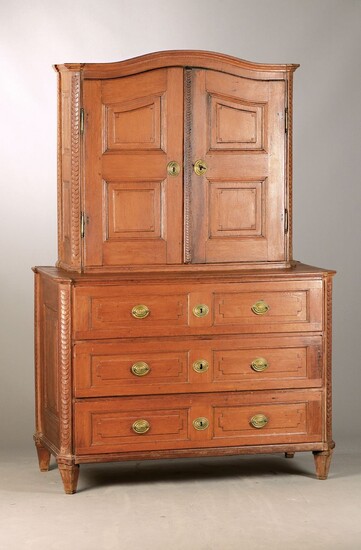 chest of drawers, classicism, around 1780/1800, solid oak,...