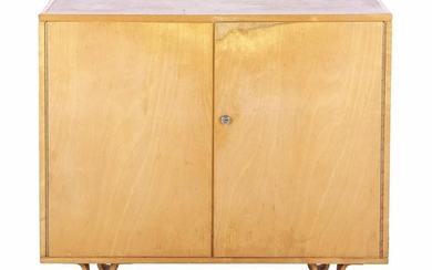 for Pastoe, birch wood 2-door cabinet