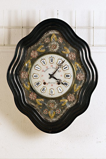wall clock, France, with so-called Morez work,around...