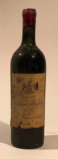 1 bouteille CH. MONTROSE, 2° cru Saint-Estèphe 1921 (es, ela,...