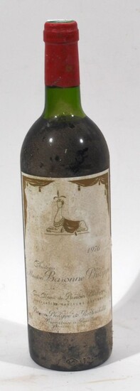 1 bouteille de CHATEAU MOUTON BARONNE PHILIPPE... - Lot 71 - Actéon - Compiègne Enchères
