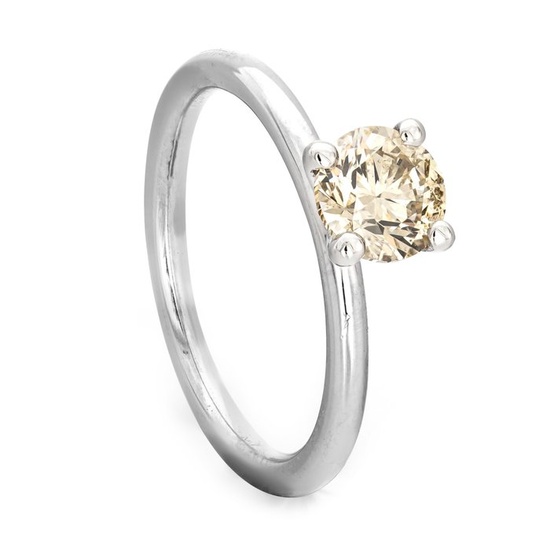 1.03 tcw Diamond Ring - 14 kt. White gold - Ring - 1.03 ct Diamond - No Reserve Price