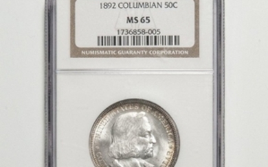 1892 Columbian Commemorative Half Dollar, NGC MS65.