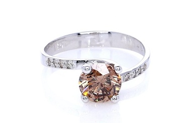 1.08 Tcw Diamonds ring - Ring White gold Diamond (Natural) - Diamond