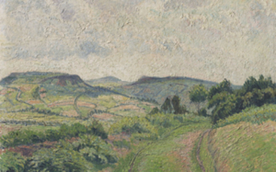 Lucien Pissarro (1863-1944), A Hilly Landscape