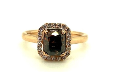 18 kt. Gold - Ring - 1.50 ct Diamonds - Diamonds