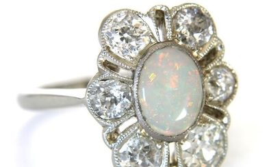 18 kt. Gold - Ring Opal