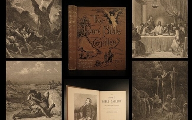 1880 BIBLE Gallery Gustave Dore ART Illustrated Old New