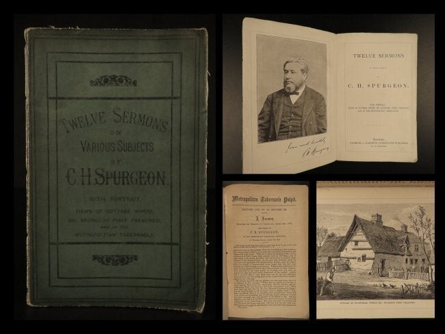 1882 Charles Spurgeon Twelve Sermons Puritan Baptist