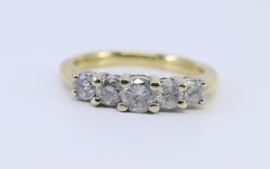 18KT Ladies Diamond Ring (1.07ctw)