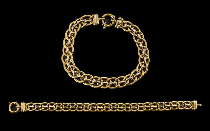 18ct Gold Attractive Good Quality Link Bracelet of Pleasing ...