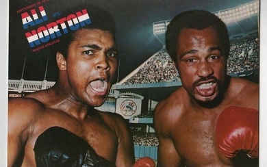 1976 Muhammad Ali v Ken Norton Program 9/28 Yankee Stadium Ex/MT