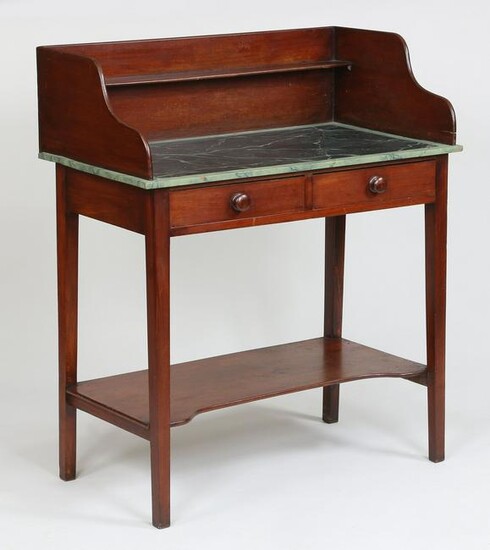 19th Century American mahogany wash stand