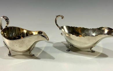 2 Sterling Silver Gravy Boats, Gorham and Ellmore