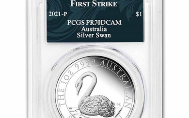 2021 Australia 1 oz Silver Swan PR-70