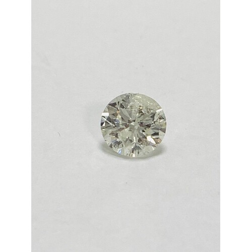 2.02ct round brilliant cut diamond,k colour,i2 clarity,no tr...