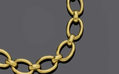 GOLD NECKLACE WITH BRACELET, BY CARTIER.