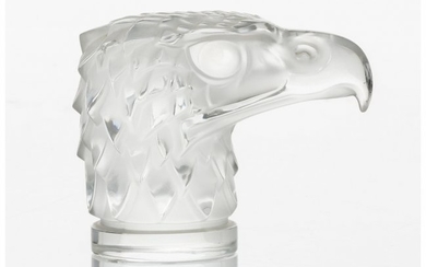 23071: A Lalique Tête d'Aigle Clear and Frosted