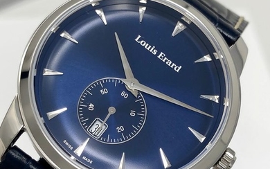 Louis Erard - Heritage Collection Watch Small Seconds Blue Dial and Strap - 16930AA05.BEP102 "NO RESERVE PRICE" - Men - Brand New