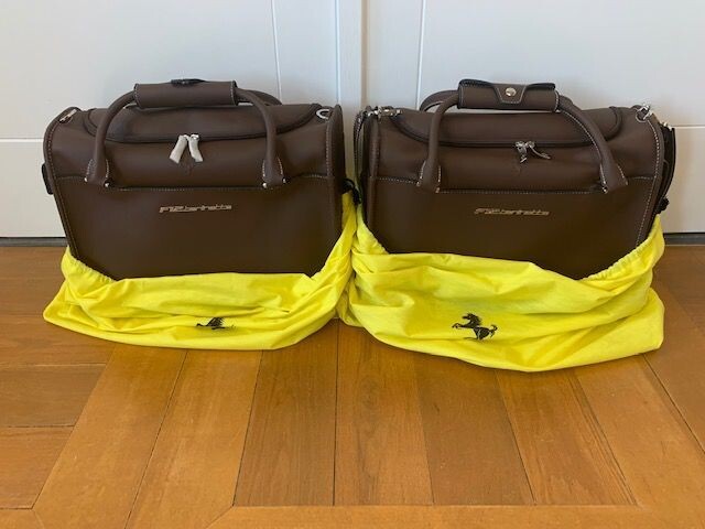2x Ferrari F12 Berlinetta New Suitcase Luggage + Dust Covers - Ferrari - After 2000