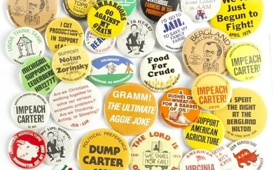 38 Vintage Ag Agricultural Farm Issue Buttons