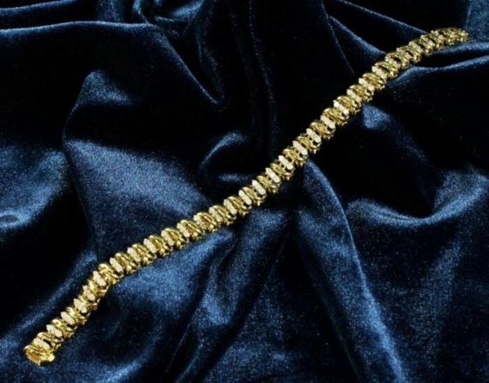 .4G 10K Yg Ladies Diamond Bracelet