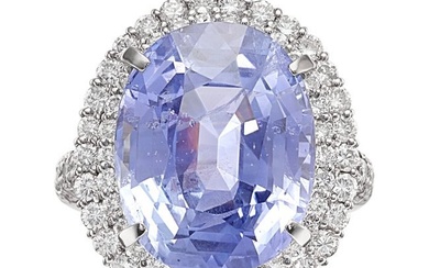 55171: Ceylon Color-Change Sapphire, Diamond, Platinum