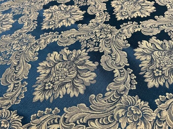 5.60x1.40Meters !!!! San Leucio damask fabric with Baroque decoration in Louis XIV style (2) - Resin/Polyester, Silk - 21st century