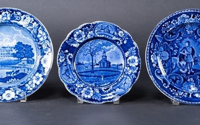 (6) Clews Historical Staffordshire Blue