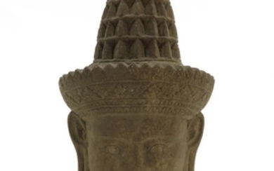 A Cambodian Carved Stone Sculpture