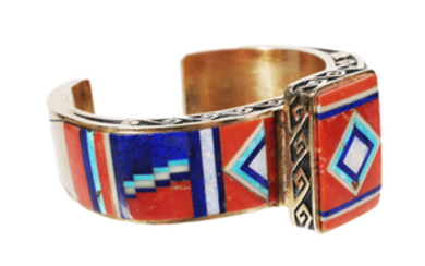 ABRAHAM BEGAY 14k GOLD Navajo Bracelet