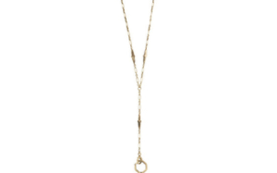 Art Deco 14kt Gold Lorgnette and Chain, Tiffany & Co.