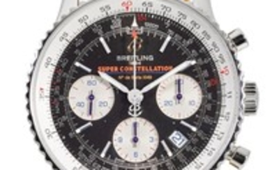 BREITLING | A LIMITED EDITION STAINLESS STEEL AUTOMATIC CHRONOGRAPH WRISTWATCH WITH DATE REF A23322 CASE 2701208 NO 907/1049 NAVITIMER SUPER CONSTELLATION CIRCA 2011