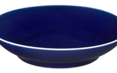 Chinese Blue Glazed Porcelain Dish