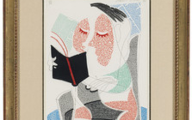 DAVID HOCKNEY (B. 1937), Man Reading Stendahl