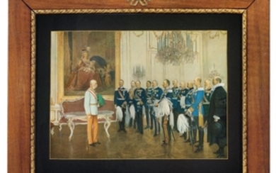 Emperor Francis Joseph I of Austria with the German Federal Princes