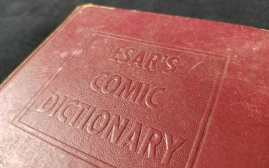 ESARS Comic Dictionary 1943 First Edition Hardcover