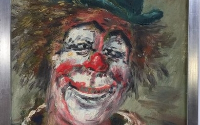 Félix TISOT (1909-1979) Le clown, 1969 Huile…