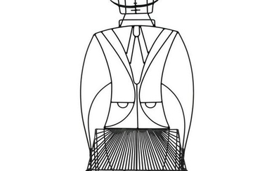 John Risley Wrought Iron Anthropomorphic Chair