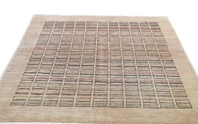 Modern Gabbeh Pure Wool Hand Knotted Oriental Rug