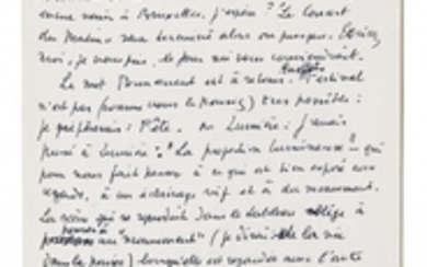 René MAGRITTE 1898-1967 Lettre autographe signée à André Bosmans