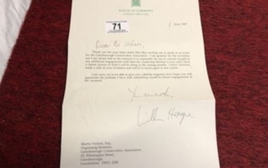 Signed William Hague Picture