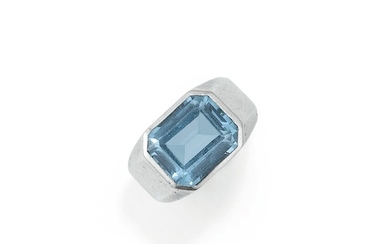 Synthetic blue stone ring, René Boivin, circa 1930
