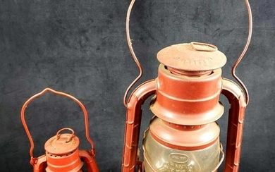 2 Vintage Kerosene Lanterns