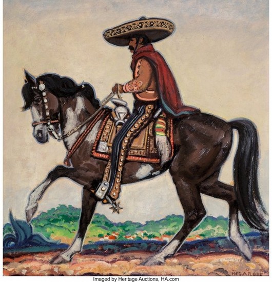 76071: Lon Megargee (American, 1883-1960) Spanish Rider