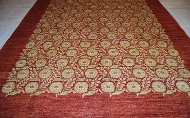 9 x 12 Transitional Modern Handmade natural Wool Chobi Peshawar Rug