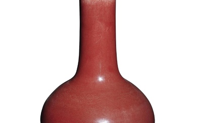 A CHINESE COPPER-RED VASE, TIANQIUPING Qing Dynasty (1644-1912), 18th/19th Century