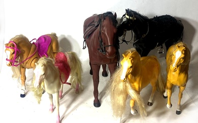 A Collection of Toy Horses including Mattel