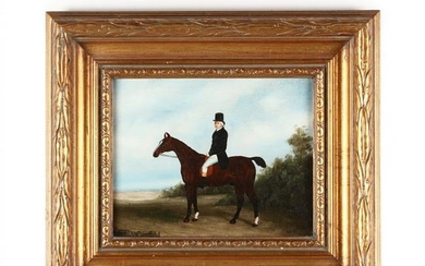 A Contemporary Decorative Equestrian Portrait Painting