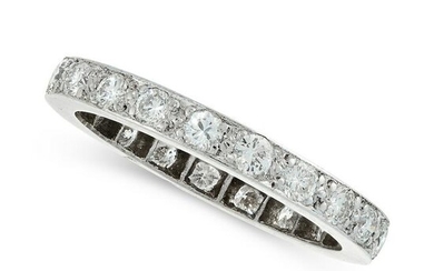 A DIAMOND ETERNITY BAND RING comprising a single row of